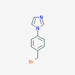 Structure of 1-(4-(Bromomethyl)phenyl)-1H-imidazole