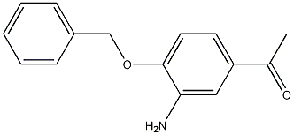 3-氨基-4-苯甲氧基苯乙酮结构式