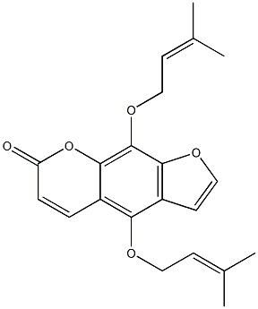 Structure of 4,9-Bis[(3-methyl-2-buten-1-yl)oxy]-7H-furo[3,2-g][1]benzopyran-7-one