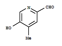 2-PYRIDINECARBOXALDEHYDE,5-HYDROXY-4-METHYL-结构式
