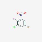 Structure of 5-Bromo-1-chloro-2-fluoro-3-nitrobenzene