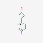 Structure of 3-(4-fluorophenyl)cyclobutan-1-one