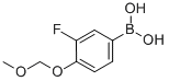 Structure of 3-FLUORO-4-METHOXYMETHOXYPHENYLBORONIC ACID
