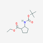 Structure of Ethyl 2-((tert-butoxycarbonyl)amino)cyclopentanecarboxylate
