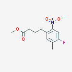 Structure of Methyl 4-(4-fluoro-5-methyl-2-nitrophenyl)butanoate