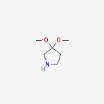 Structure of 3,3-diMethoxy-Pyrrolidine