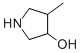 Chemical structure of 4-METHYLPYRROLIDIN-3-OL