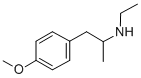 Structure of N-ethyl-p-methoxy-alpha-methylphenethylamine