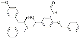 Structure of (R*,R*)-N-[5-[1-Hydroxy-2-[[2-(4-methoxyphenyl)-1-methylethyl](phenylmethyl)amino]ethyl]-2-(phenylmethoxy)phenyl]formamide
