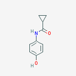 Structure of Cyclopropanecarboxamide, N-(4-hydroxyphenyl)-