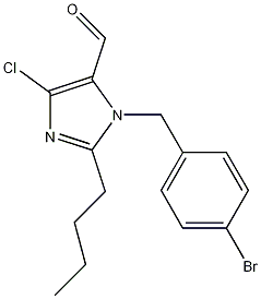 Structure of N-(4-Bromobenzyl)-2-butyl-4-chloro-1H-imidazole-5-carboxyaldehyde