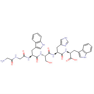 Structure of L-Tryptophan, glycylglycyl-L-tryptophyl-L-seryl-L-histidyl-