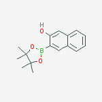 3-Hydroxynaphthalene-2-boronic acid pinacol ester结构式