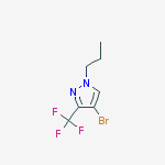 Structure of 4-Bromo-1-propyl-3-(trifluoromethyl)pyrazole