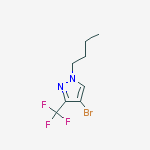 4-BroMo-1-butyl-3-(trifluoroMethyl)pyrazole结构式