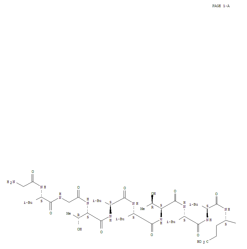 Structure of helical erythrocyte lysing peptide