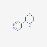 3-pyridin-4-ylmorpholine结构式