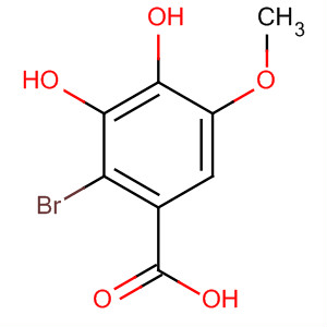 2-溴-3,4-二羟基-5-甲氧基苯甲酸结构式