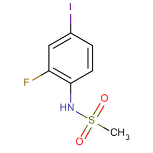 Methanesulfonamide, N-(2-fluoro-4-iodophenyl)-结构式