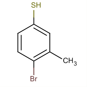 Structure of 4-Bromo-3-methylbenzenethiol