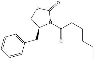 (S)-4-Benzyl-3-hexanoyl-2-oxazolidinone结构式