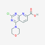 Structure of 2-chloro-4-(4-morpholinyl)-Pyrido[2,3-d]pyrimidine-7-carboxylic acid
