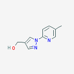 (1-(5-methylpyridin-2-yl)-1H-pyrazol-4-yl)methanol结构式