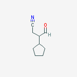 3-cyclopentyl-4-oxobutanenitrile结构式