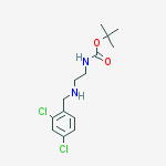 Structure of tert-Butyl (2-((2,4-dichlorobenzyl)amino)ethyl)carbamate