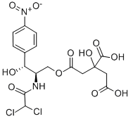 Chemical structure of 3-Phenylpropenoic acid (2R,3R)-2-[(dichloroacetyl)amino]-3-hydroxy-3-(4-nitrophenyl)propyl ester