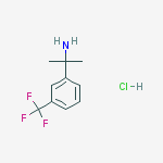 Structure of 2-(3-(Trifluoromethyl)phenyl)propan-2-amine hydrochloride