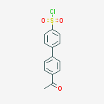 4-乙酰基联苯-4-磺酰氯结构式