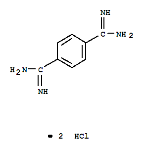 Structure of 1,4-Benzenedicarboximidamide,hydrochloride (1:2)