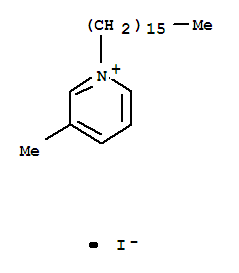 1-hexadecyl-3-methylpyridinium结构式