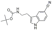 Structure of [2-(5-Cyano-1H-indol-3-yl)-ethyl]-carbaMic acid tert-butyl ester