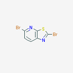 Structure of 2,5-dibromo-[1,3]thiazolo[5,4-b]pyridine