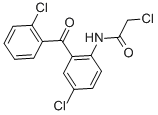 Structure of 2-Chloro-N-[4-chloro-2-(2-chlorobenzoyl)phenyl]acetamide