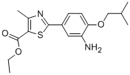 Structure of 2-[3-Amino-4-(2-methylpropoxy)phenyl]-4-methyl-5-thiazolecarboxylic acid ethyl ester