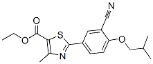 Structure of ethyl 2-(3-cyano-4-isobutoxyphenyl)-4-methylthiazole-5-carboxylate