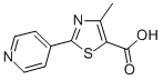 Structure of 4-methyl-2-pyrid-4-yl-1,3-thiazole-5-carboxylic acid