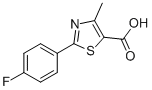 2-(4-氟苯基)-4-甲基噻唑-5-羧酸结构式