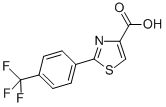 Structure of 2-(4-TRIFLUOROMETHYL-PHENYL)-THIAZOLE-4-CARBOXYLIC ACID