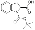 Structure of BOC-(2S)-INDOLINE CARBOXYLIC ACID