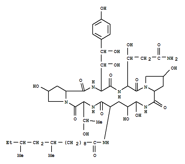 Structure of pneumocandin C(0)