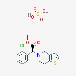 Structure of methyl (2S)-2-(2-chlorophenyl)-2-(9-thia-4-azabicyclo[4.3.0]nona-7,10-dien-4-yl)acetate