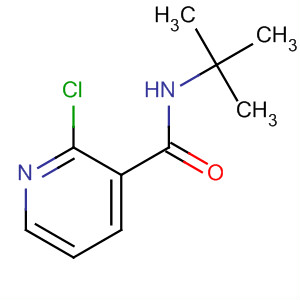 Structure of 3-Pyridinecarboxamide, 2-chloro-N-(1,1-dimethylethyl)-