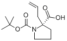 Structure of BOC-(R)--ALLYL-PRO-OH