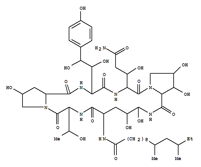 Structure of pneumocandin D(0)