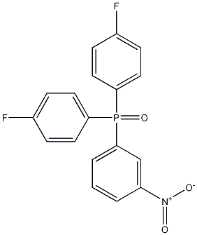 双(4-氟苯基)(3-硝基苯基)氧化膦结构式