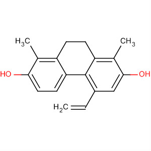 Structure of 2,7-Phenanthrenediol, 4-ethenyl-9,10-dihydro-1,8-dimethyl-